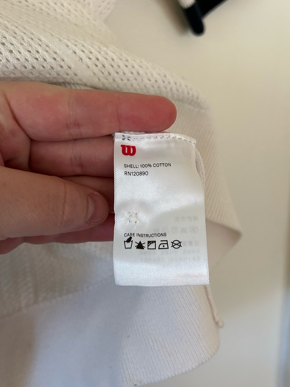 Wilson Essex White Mesh Stitch Polo Tennis Sweater XS - Picture 4 of 6